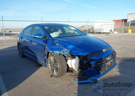 2018 Hyundai Elantra Sport z USA, uszkodzony, nr VIN KMHD04LB8JU524086